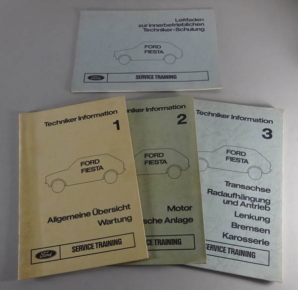 Techniker Information Service Training Ford Fiesta ´76 MK.I 4 Bände Stand 1976