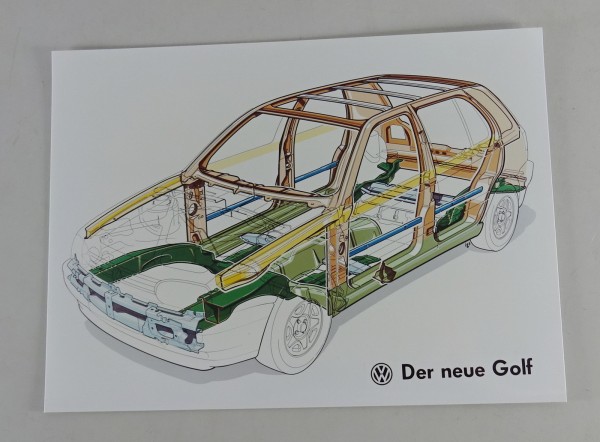 Pressefoto VW Golf 3 / III - Verstärkungsprofile in den Türen von 08/1991