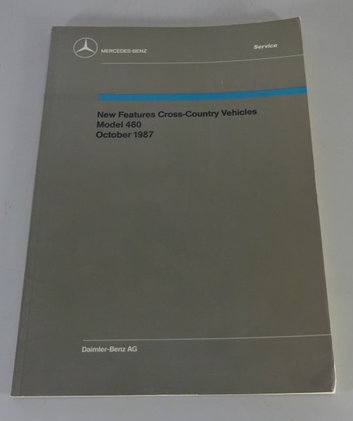 Workshop Manual Mercedes Benz Cross-Country G-Model W460 250 GD printed 10/1987