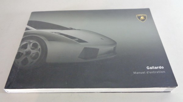 Manuel de entretien Lamborghini Gallardo imprimé 02/2003