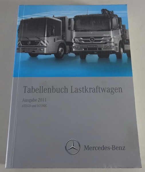 Tabellenbuch Mercedes Benz Atego und Econic Ausgabe 2011