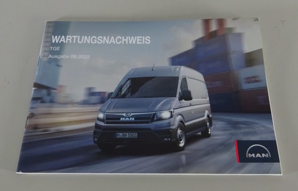 Scheckheft / Wartungsnachweis blanko MAN Transporter TGE Ausgabe 06/2022