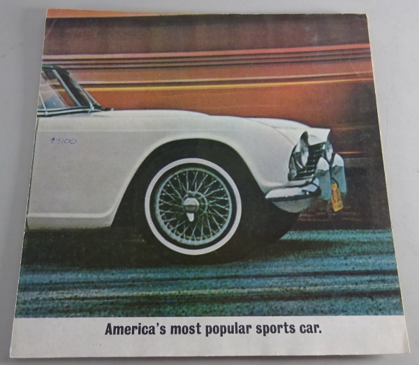 Prospekt / Brochure Triumph TR 4 USA-Version