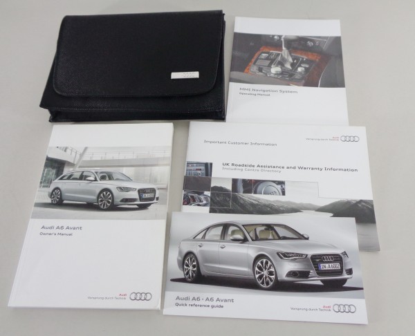 Owner's Manual + Wallet Audi A6 Avant / Quattro Typ C7 from 05/2011