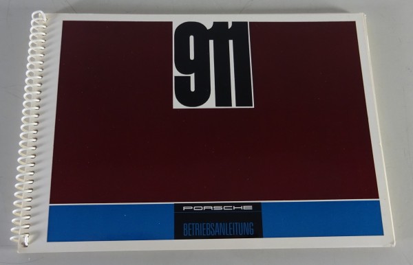 Betriebsanleitung Porsche 911 Urmodell 2,0l 130 PS | Stand 09/1966