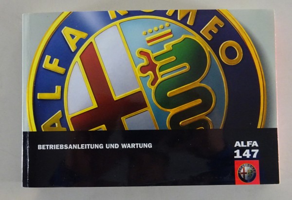 Betriebsanleitung und Wartung / Handbuch Alfa Romeo 147 Stand 12/2002