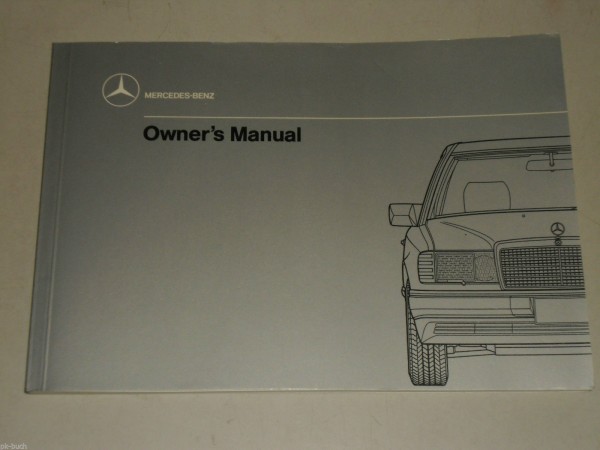 Betriebsanleitung Owner\'s Manual Mercedes Benz W124 260 300 E CE, Stand 05/1989