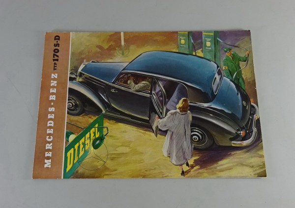 Prospekt / Faltprospekt Mercedes Benz 170 S-D W136 Stand 08/1953