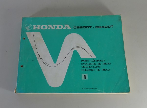 Teilekatalog / Ersatzteile / Parts List Honda CB 250 T / 400 T von 1977