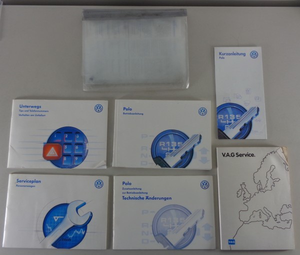 Bordmappe + Betriebsanleitung VW Polo 6N von 01/1995