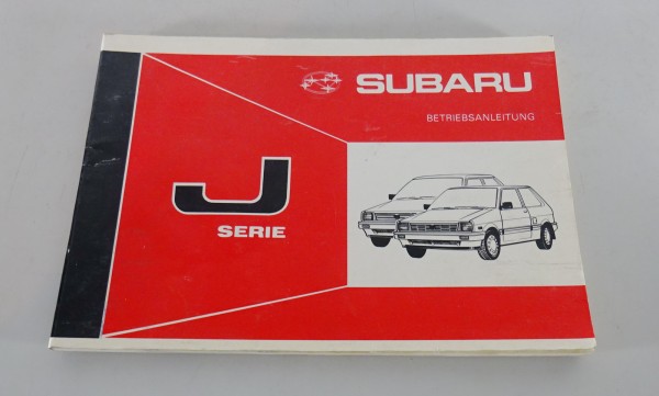 Betriebsanleitung / Handbuch Subaru Justy 1000 + 1200 cm³ 2WD / 4WD von 07/1986