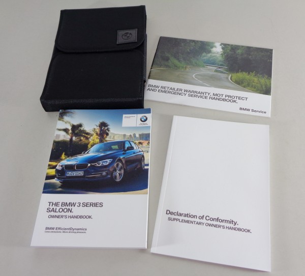 Owner's Manual + Wallet 3-Series BMW F30 Saloon 318i - 335d + xDrive from 2017