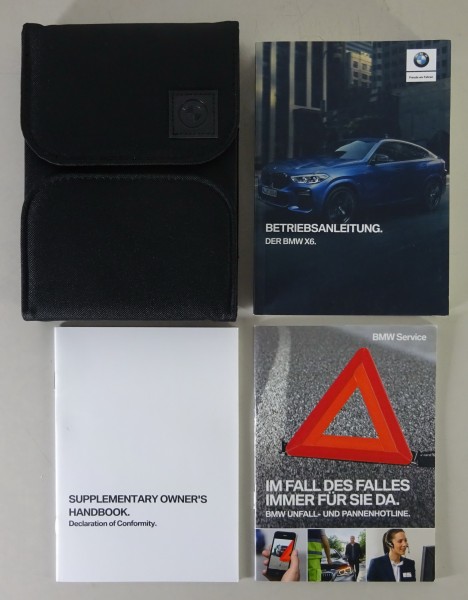 Bordmappe + Betriebsanleitung / Handbuch BMW X6 Typ G06 + M50d Stand 06/2020