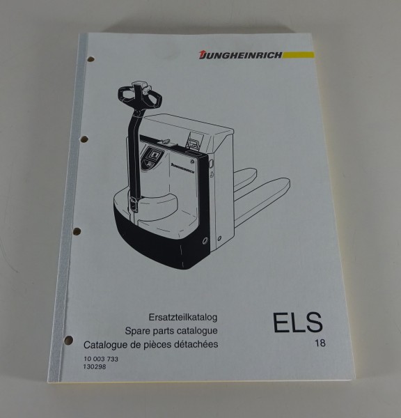 Teilekatalog / Ersatzteilliste Jungheinrich Elektro-Hubwagen ELS 18 Stand 1996