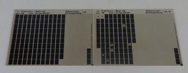 Microfich Werkstatthandbuch Mercedes G-Modell 230 GE W460 / W461 Motor M 102