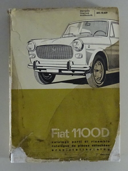 Teilekatalog / Catalogo Parti di Ricambio Fiat 1100 D von 02/1964