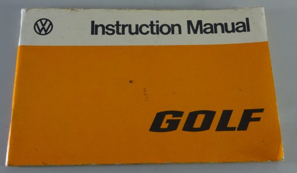 Bedienungsanleitung / Owner´s Manual | VW Golf I / 1 | Stand 01/1976