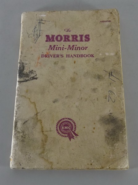 Betriebsanleitung / Owner's Handbook Morris Mini Minor 850 Stand 11/1959