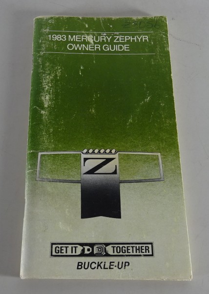 Owner´s Manual / Handbook Mercury Zephyr Stand 1983