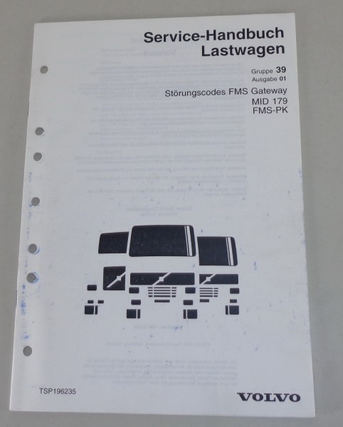 Werkstatthandbuch Volvo LKW Störungscodes FMS Gateaway MID 179 von 2003