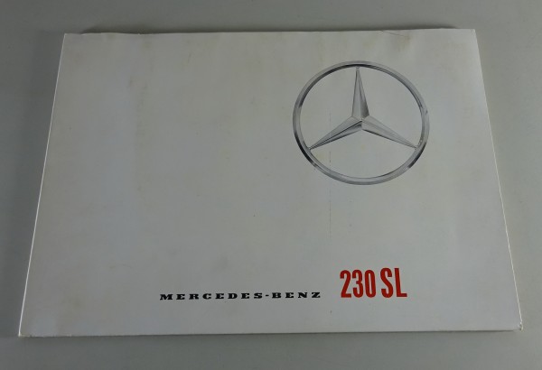 Prospekt / Broschüre französisch Mercedes-Benz 230 SL R113 Pagode Stand 08/1963