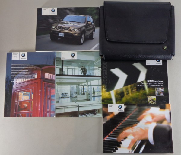 Owner's Manual + Wallet BMW X5 E53 3.0i / 4.4i / 4.8is / 3.0d from 09/2004