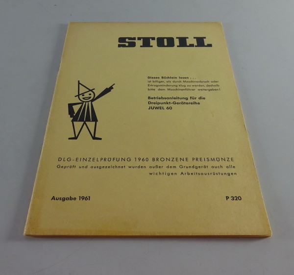 Teilekatalog Stoll Juwel 60 Dreipunkt-Gerätereihe Stand 1961