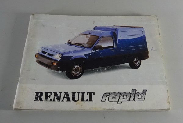 Betriebsanleitung / Handbuch Renault Rapid / Break / Combi / Kasten Stand 1995