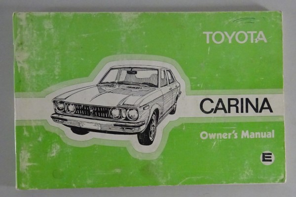 Owners Manual / Handbook Toyota Carina A14 from 1976