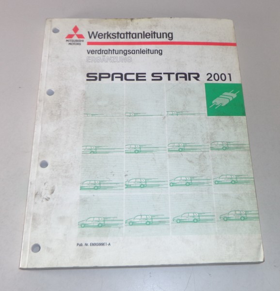 Werkstatthandbuch Mitsubishi Space Star Nachtrag Elektrik Schaltpläne Mj. 2001