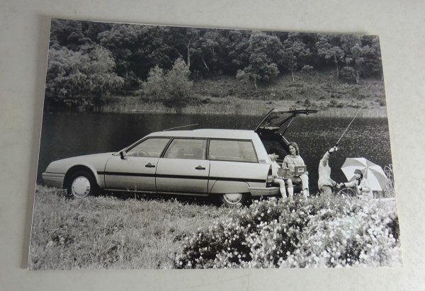 Pressefoto original Citroen CX25 TRD Turbo Break - Seitenansicht am See