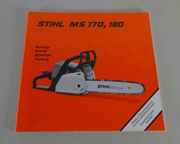 Betriebsanleitung / Handbuch Stihl Motorsäge MS 170 / 180 Stand 2002