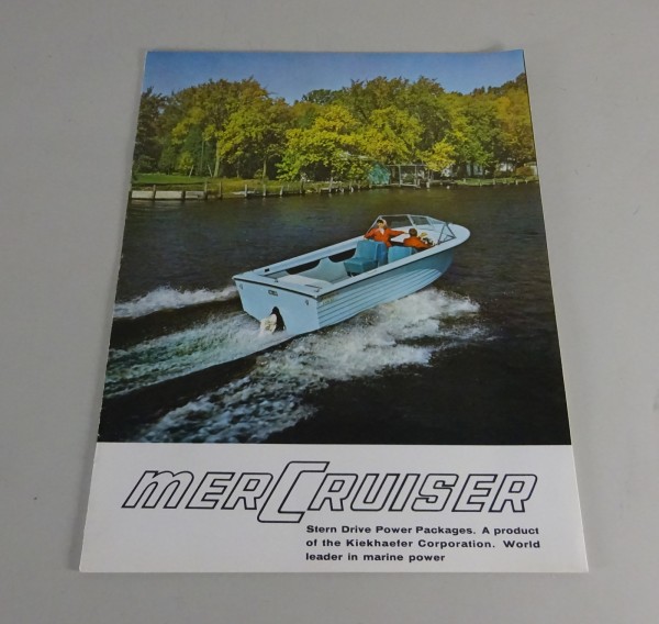 Prospect / Brochure Mercruiser Stern Drive Power Package from 1966