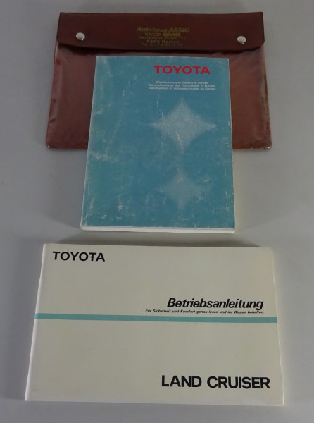 Bordmappe + Betriebsanleitung Toyota Land Cruiser Typ J7 RJ, FJ, LJ, BJ von 1986
