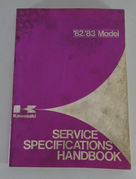 Technisches Service Handbuch Daten Kawasaki Model 1982 / 1983