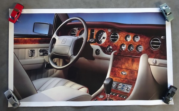 Poster / Plakat / Werbeplakat Bentley Turbo R Cockpit / Interieur