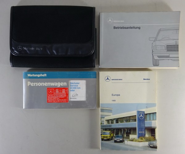 Bordmappe + Betriebsanleitung Mercedes W126 420 / 500 / 560 SE+SEL+SEC von 1988