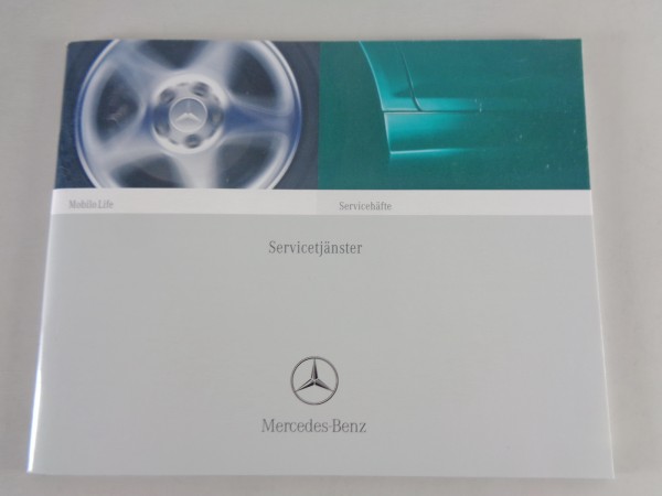 Scheckheft Mercedes Benz SLK, CLK, SL, CL, etc. von 04/2002 Schwedisch