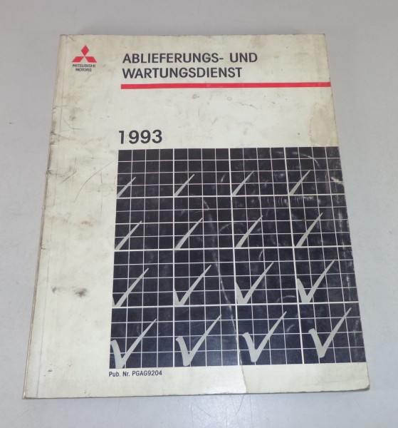 Werkstatthandbuch Ablieferungs- und Wartungsdienst Mitsubishi div. Modelle 1993