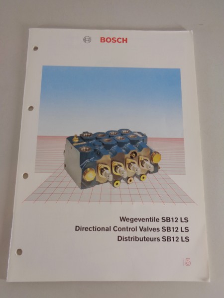 Prospekt / Technische Info Bosch Wegeventile SB12 LS von 02/1995