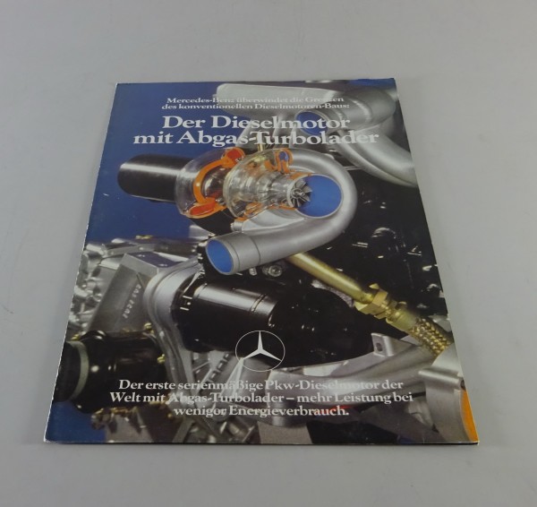 Prospekt Mercedes-Benz W123 300D Turbo-Dieselmotor OM 617 A Stand 08/1979