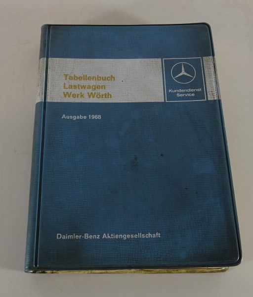 Tabellenbuch Mercedes Benz LKW + Busse 608 710 808 1013 312 1113 1216 ..von 1968