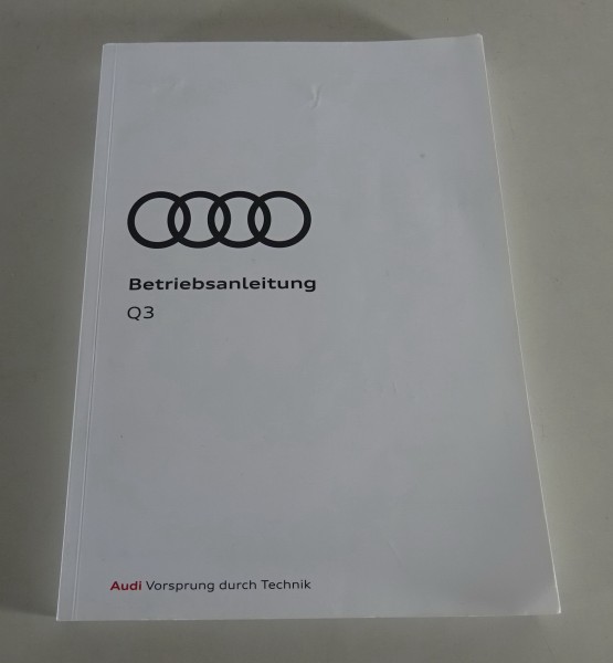 Betriebsanleitung / Handbuch Audi Q3 Typ F3 + RS Q3 Stand 06/2022