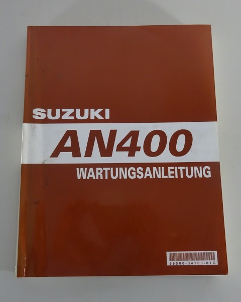 Werkstatthandbuch Suzuki Roller AN 400 Burgman Roller K7 Stand 05/2006