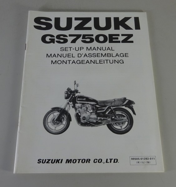 Montageanleitung / Set Up Manual Suzuki GS 750 EZ von 12/1981