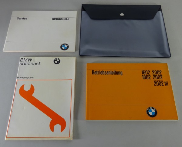 Bordmappe + Betriebsanleitung BMW 1602 1802 2002 2002 tii Stand 12/1971