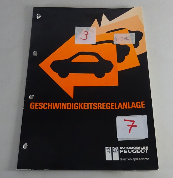 Handbuch Peugeot 505 Tempomat Stand 02/1984