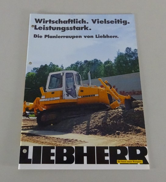 Prospekt / Broschüre Liebherr Planierraupen-Programm Stand 03/1998