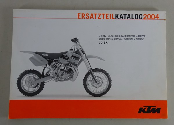 Teilekatalog Fahrgestell KTM 65 SX Modelljahr 2004