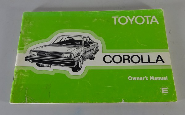Owners Manual / Handbook Toyota Corolla E70 from 1981